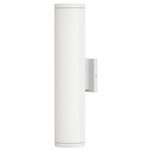 Silo Outdoor Up / Down Wall Sconce - White / Etched Glass