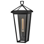 Alford Place Outdoor Wall Light - Museum Black / Clear