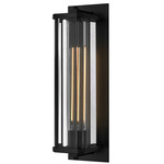 Marcel Outdoor Wall Light - Black / Clear