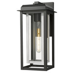 Mansfield Outdoor Wall Light - Matte Silver / Clear Glass
