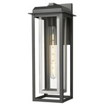 Mansfield Outdoor Wall Light - Matte Silver / Clear Glass