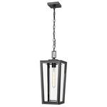 Madison Outdoor Pendant - Matte Black / Clear Glass
