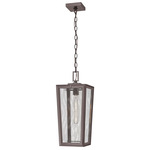 Madison Outdoor Pendant - Bronze / Water Glass