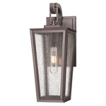 Madison Outdoor Wall Light - Bronze / Seedy Glass