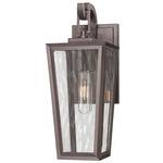 Madison Outdoor Wall Light - Bronze / Water Glass