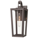 Madison Outdoor Wall Light - Bronze / Clear Glass