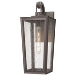Madison Outdoor Wall Light - Bronze / Seedy Glass