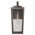 Madison Outdoor Wall Light - Bronze / Water Glass