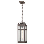 Ridgeway Outdoor Pendant - Bronze / Seedy Glass