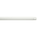 Ceiling Fan Downrod, Single Threaded - Matte White