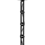 36 Inch Square Alternating Chain - Black