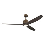 Calyx LED DC Ceiling Fan - Heritage Brushed Bronze / Satin Bronze
