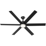 Solen DC LED Ceiling Fan - Matte Black