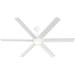 Solen DC LED Ceiling Fan - Matte White