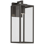 Branner Outdoor Wall Sconce - Olde Bronze / Clear