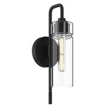 Niccol Wall Sconce - Black / Clear