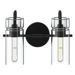 Niccol Bathroom Vanity Light - Black / Clear