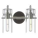 Niccol Bathroom Vanity Light - Brushed Nickel / Clear