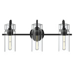 Niccol Bathroom Vanity Light - Black / Clear