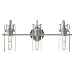 Niccol Bathroom Vanity Light - Brushed Nickel / Clear