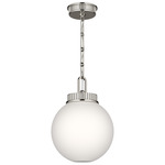 Andorra Pendant - Polished Nickel / Opal