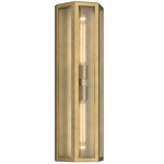 Berens Outdoor Wall Sconce - Natural Brass / Clear