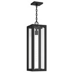 Calen Outdoor Hanging Pendant - Textured Black