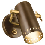 Ruehl Wall Sconce - Lacquered Bronze / Lacquered Brass