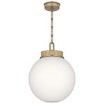 Andorra Pendant - Champagne Bronze / Opal