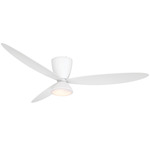 Hourglass Smart Ceiling Fan with Light - Flat White / Flat White