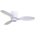 Ventiara Ceiling Fan with Light - Flat White / Flat White