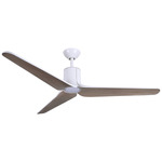 Tempri Ceiling Fan with Light - Flat White / Aged Oak