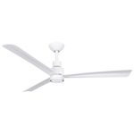 Simple Ceiling Fan with Light - Flat White / Flat White