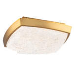Kenji Ceiling Light - Aged Brass / Crystal