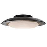 Saturno Ceiling Light - Black / Basalt Stone