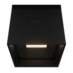 Kube Color Select Outdoor Ceiling Light - Black / Frosted