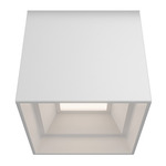 Kube Color Select Outdoor Ceiling Light - White / Frosted