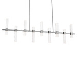 Cinaplex Linear Pendant - Brushed Nickel / Clear