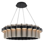 Gatlin Color-Select Pendant - Black / Brushed Nickel
