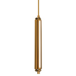 Trice Pendant - Aged Brass / Frosted