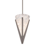 Kiernan Pendant - Antique Nickel / Crystal