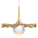 Brimm Pendant - Gold Leaf / Hazy