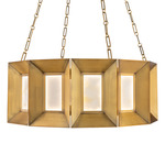Austen Color-Select Chandelier - Aged Brass