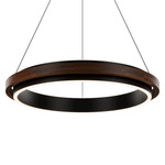 Delaney Pendant - Black / Dark Walnut