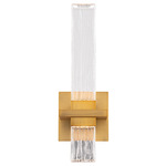 Cinaplex Wall Sconce - Aged Brass / Clear