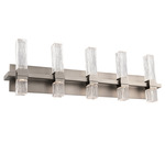Cinaplex Bathroom Vanity Light - Brushed Nickel / Clear