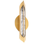 Hadleigh Wall Sconce - Aged Brass / Crystal