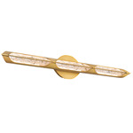 Hadleigh Bathroom Vanity Light - Aged Brass / Crystal