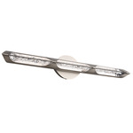 Hadleigh Bathroom Vanity Light - Brushed Nickel / Crystal