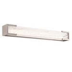 Frozen Zone Bathroom Vanity Light - Brushed Nickel